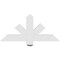 Ekena Millwork Kennewick Architectural Grade PVC Gable Bracket, 36"W x 16 1/2"H x 2"D x 4"F, 11/12 Pitch GBP036X17X0204KEN00 - alternate 2